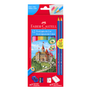 Kit de EcoLápis de Cor Faber-Castell - 12 Cores + Acessórios
