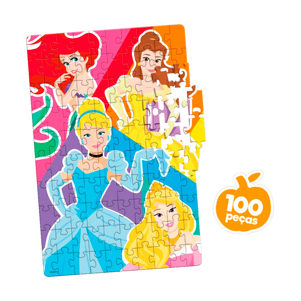 Jogo Quebra-Cabeça Princesas com 100 Peças - Novo Papel – Bazar Juju